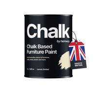 Hemway Chalk Based Furniture Paint Flat Matt Lemon Sorbet 1L Shabby Chic, Chalky Finish, Interior, Walls, Wood, Quick Dry