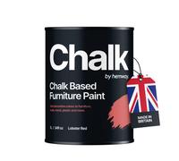 Hemway Chalk Based Furniture Paint Flat Matt Lobster Red 1L Shabby Chic, Chalky Finish, Interior, Walls, Wood, Quick Dry