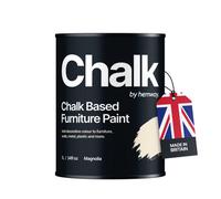 Hemway Chalk Based Furniture Paint Flat Matt Magnolia 1L Shabby Chic, Chalky Finish, Interior, Walls, Wood, Quick Dry
