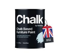 Hemway Chalk Based Furniture Paint Flat Matt Pastel Blue 1L Shabby Chic, Chalky Finish, Interior, Walls, Wood, Quick Dry