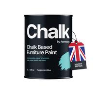 Hemway Chalk Based Furniture Paint Flat Matt Peppermint Blue 1L Shabby Chic, Chalky Finish, Interior, Walls, Wood, Quick Dry