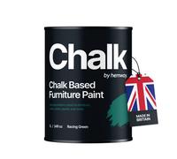 Hemway Chalk Based Furniture Paint Flat Matt Racing Green 1L Shabby Chic, Chalky Finish, Interior, Walls, Wood, Quick Dry