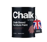 Hemway Chalk Based Furniture Paint Flat Matt Raspberry Red 1L Shabby Chic, Chalky Finish, Interior, Walls, Wood, Quick Dry