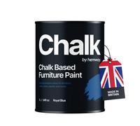 Hemway Chalk Based Furniture Paint Flat Matt Royal Blue 1L Shabby Chic, Chalky Finish, Interior, Walls, Wood, Quick Dry