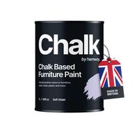 Hemway Chalk Based Furniture Paint Flat Matt Soft Violet 1L Shabby Chic, Chalky Finish, Interior, Walls, Wood, Quick Dry
