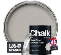 Hemway Chalk Based Furniture Paint Flat Matt Stone Grey 1L Shabby Chic, Chalky Finish, Interior, Walls, Wood, Quick Dry