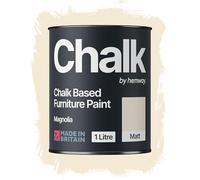 Hemway Chalk Based Furniture Paint, Magnolia 1L, Matt Finish