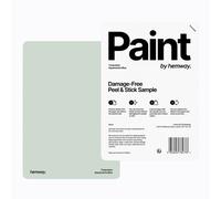 Hemway Chalk Based Furniture Paint Matt A5 Sample, Aquamarine Blue, Peel & Stick Swatch For Interior Walls Wood