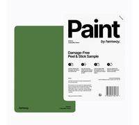 Hemway Chalk Based Furniture Paint Matt A5 Sample, Caterpillar Green, Peel & Stick Swatch For Interior Walls Wood