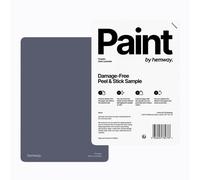 Hemway Chalk Based Furniture Paint Matt A5 Sample, Dark Lavender, Peel & Stick Swatch For Interior Walls Wood