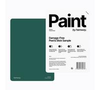 Hemway Chalk Based Furniture Paint Matt A5 Sample, Forest Green, Peel & Stick Swatch For Interior Walls Wood