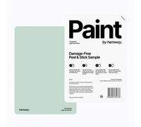 Hemway Chalk Based Furniture Paint Matt A5 Sample, Light Sea Green, Peel & Stick Swatch For Interior Walls Wood