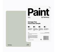 Hemway Chalk Based Furniture Paint Matt A5 Sample, Pistachio, Peel & Stick Swatch For Interior Walls Wood