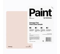 Hemway Chalk Based Furniture Paint Matt A5 Sample, Rose Touch Pink, Peel & Stick Swatch For Interior Walls Wood