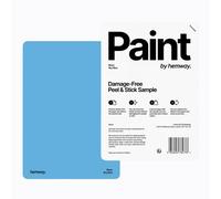Hemway Chalk Based Furniture Paint Matt A5 Sample, Sky Blue, Peel & Stick Swatch For Interior Walls Wood