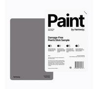 Hemway Chalk Based Furniture Paint Matt A5 Sample, Storm Grey, Peel & Stick Swatch For Interior Walls Wood