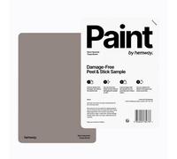 Hemway Chalk Based Furniture Paint Matt A5 Sample, Taupe Brown, Peel & Stick Swatch For Interior Walls Wood