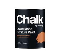 Hemway - Chalk Based Furniture Paint - Orange 1 L | Chalky Matt Shabby Chic Finish for Interior & Exterior Home Decor | Quick Dry & All-in-one
