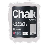 Hemway Chalk Based Furniture Paint, Soft Lavender Purple 1L, Matt Finish