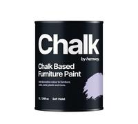 Hemway - Chalk Based Furniture Paint - Soft Violet Purple | Chalky Matt Shabby Chic Finish for Interior & Exterior Home Decor | Quick Dry & All-in-one | 1 L