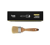 Hemway Chalk, Lacquer & Wax Oval Paint Brush, For Painting & Decorating