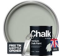 Hemway Chalk Paint Flat Matt Pistachio Green 1L Shabby Chic, Smooth Chalky Finish, Interior Furniture, Walls, Wood, Quick Dry