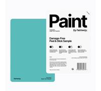 Hemway Chalk Paint Matt A5 Sample, Bright Teal Turquoise, Peel & Stick Swatch For Interior Walls Wood