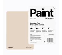 Hemway Chalk Paint Matt A5 Sample, Buttercream White, Peel & Stick Swatch For Interior Walls Wood