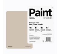 Hemway Chalk Paint Matt A5 Sample, Cappuccino Brown, Peel & Stick Swatch For Interior Walls Wood