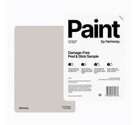 Hemway Chalk Paint Matt A5 Sample, Corn White, Peel & Stick Swatch For Interior Walls Wood