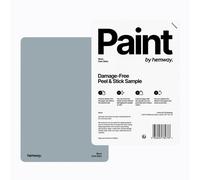 Hemway Chalk Paint Matt A5 Sample, Dark Skies, Peel & Stick Swatch For Interior Walls Wood