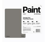 Hemway Chalk Paint Matt A5 Sample, Fossil Grey, Peel & Stick Swatch For Interior Walls Wood