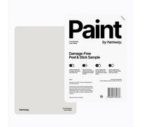 Hemway Chalk Paint Matt A5 Sample, Linen White, Peel & Stick Swatch For Interior Walls Wood