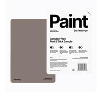 Hemway Chalk Paint Matt A5 Sample, Mushroom Brown, Peel & Stick Swatch For Interior Walls Wood