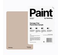 Hemway Chalk Paint Matt A5 Sample, Sandy Beige, Peel & Stick Swatch For Interior Walls Wood