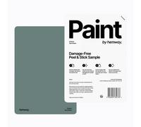 Hemway Chalk Paint Matt A5 Sample, Sea Green, Peel & Stick Swatch For Interior Walls Wood