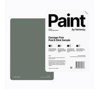 Hemway Chalk Paint Matt A5 Sample, Smoked Moss Green, Peel & Stick Swatch For Interior Walls Wood