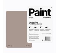 Hemway Chalk Paint Matt A5 Sample, Soft Khaki Beige, Peel & Stick Swatch For Interior Walls Wood