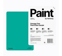 Hemway Chalk Paint Matt A5 Sample, Spearmint Blue, Peel & Stick Swatch For Interior Walls Wood