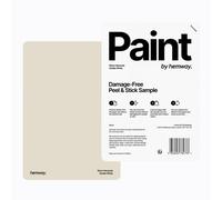 Hemway Chalk Paint Matt A5 Sample, Vanilla White, Peel & Stick Swatch For Interior Walls Wood