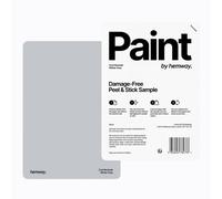 Hemway Chalk Paint Matt A5 Sample, Winter Grey, Peel & Stick Swatch For Interior Walls Wood