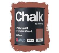 Hemway Chalk Paint Red Oxide 1L, Matt Finish Shabby Chic