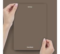 Hemway Coco Brown Peel & Stick Sample Chalk Based Furniture Paint | A5 Accurate Colour Swatch, Mess-Free Alternative to Paint Tester Pots, Easy To Use, Eco-friendly, Interior Furniture