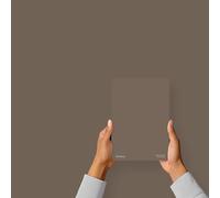 Hemway Coco Brown Peel & Stick Sample Interior Paint, A5 Swatch | Accurate Colour, Mess-Free Alternative to Paint Tester Pots, Easy To Use, Eco-friendly, for Kitchen Bathroom Living Room