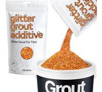 Hemway Copper Holographic Glitter Grout Additive Ultrafine 100g Metallic Flakes for Adding Sparkle to Kitchen & Bathroom Tiles | Enhance Your Indoor Grouting Projects with a Durable Sparkly Effect