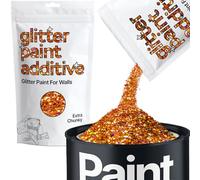 Hemway Copper Holographic Glitter Paint Additive Extra Chunky 100g for Adding Sparkle to Paints & Varnish | Paint Walls Sparkly Add to Emulsion, Acrylic or Lacquer Indoor