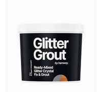 Hemway Copper Holographic Glitter with Grey Grout 2.5L / 4.5kg Ready Mixed Glitter Grout & Fix | Floor, Wall & Tile Adhesive, Water-Resistant, Anti-Mould, Easy to Use & Fast-Drying