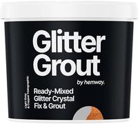 Hemway Copper Holographic Glitter with Light Grey Grout 2.5L / 4.5kg Ready Mixed Glitter Grout & Fix | Floor, Wall & Tile Adhesive, Water-Resistant, Anti-Mould, Easy to Use & Fast-Drying