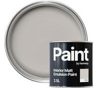 Hemway Corn White Paint 2.5 L, Indoor Matt Finish, One Coat, Wall Paint, Acrylic & Water-Based Emulsion, Quick Dry & High Coverage for the Kitchen, Bathroom & Bedroom Walls & Ceiling