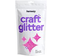 Hemway Craft Glitter - Baby Pink Iridescent | 100g Chunky Metallic Sequin Flakes for Resin & Epoxy Crafts | Supplies for Tumblers, Cards, Jewellery, Candle, Hair, Face, Body & Nail Art